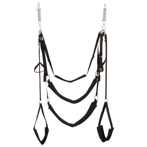 Screamer Dual Hook Sex Swing product shot, shown with headrest